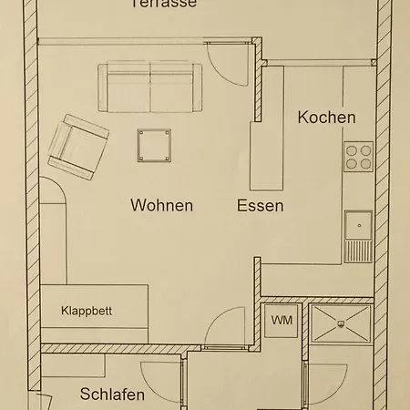 Zentrale Mit Terrasse&boxspringbett Apartment *
